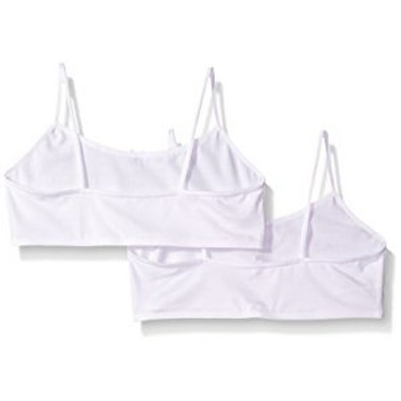 COVER GIRL Girls 5-Pack Cotton Stretch Crop Bralette with Adjustable Straps